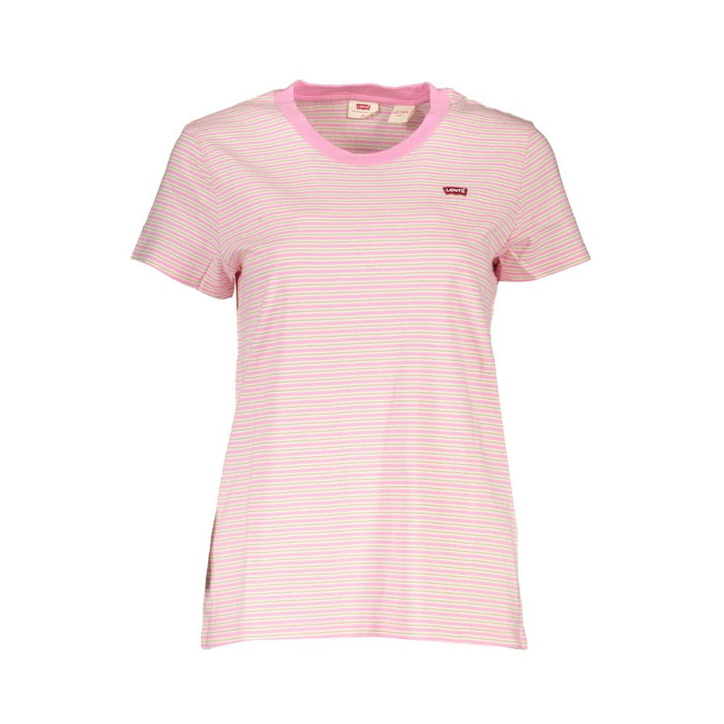 Pink Cotton Women T-Shirt Levi's