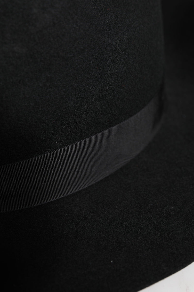 Black Wide Brim Trilby Fedora Hat Dolce & Gabbana