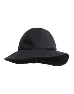 Black Cotton Wide Brim Bucket Hat Dolce & Gabbana