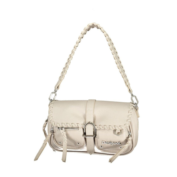 White Polyethylene Handbag Desigual