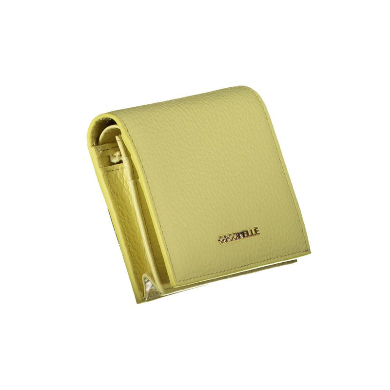 Yellow Leather Wallet Coccinelle