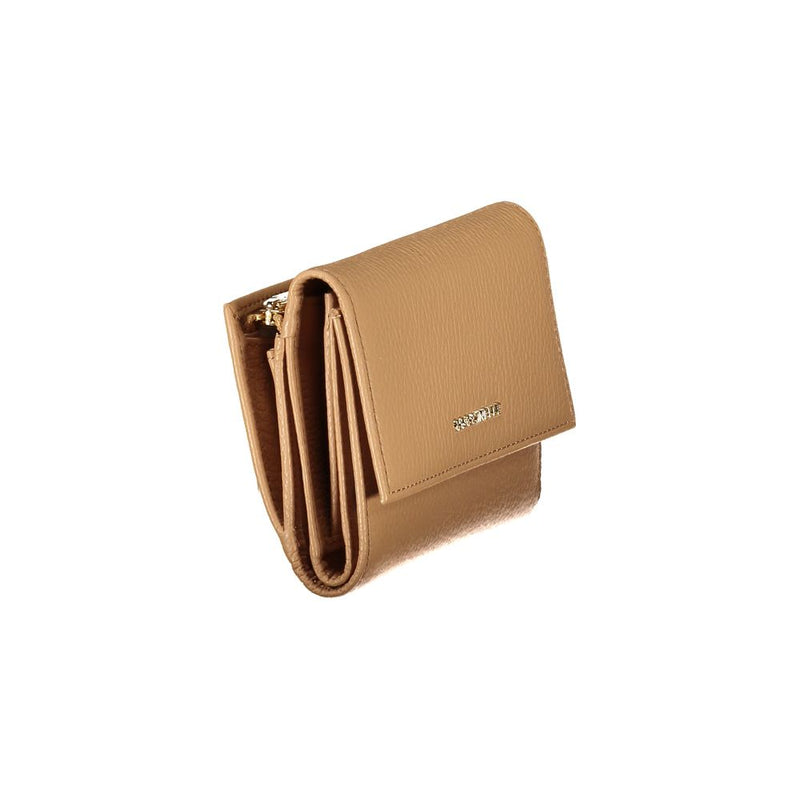 Brown Leather Women Wallet Coccinelle