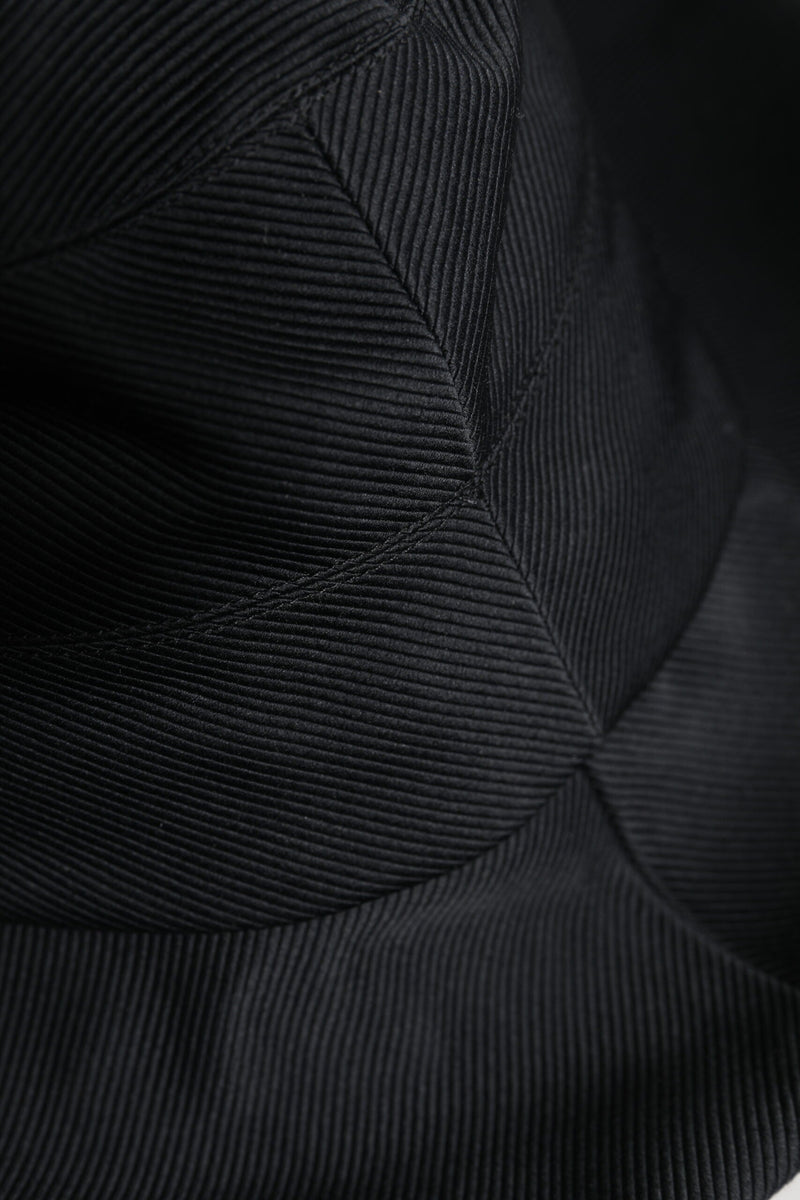 Black Cotton Wide Brim Fedora Hat Dolce & Gabbana