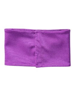 Purple Nylon Stretch Women Neck Warmer Scarf Dolce & Gabbana