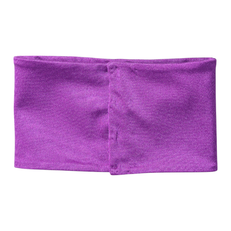 Purple Nylon Stretch Women Neck Warmer Scarf Dolce & Gabbana