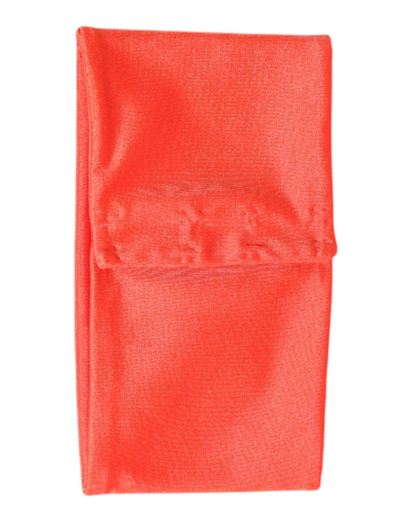Orange Nylon Stretch Women Neck Warmer Scarf Dolce & Gabbana