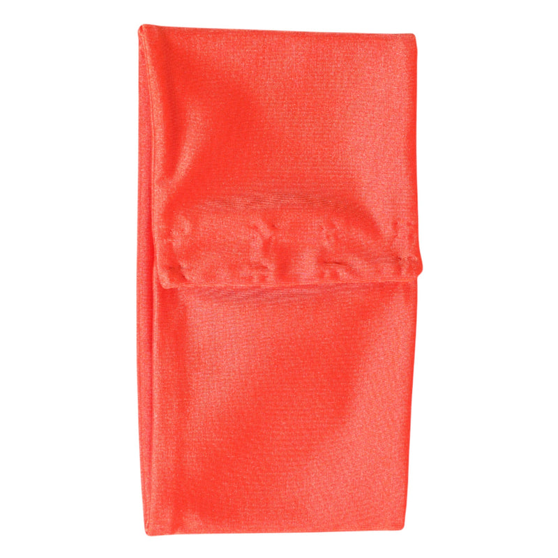 Orange Nylon Stretch Women Neck Warmer Scarf Dolce & Gabbana