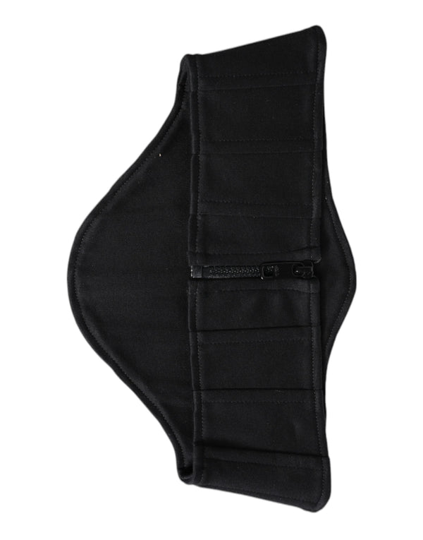 Black Cotton Waist Tuxedo Belt Cummerbund Dolce & Gabbana