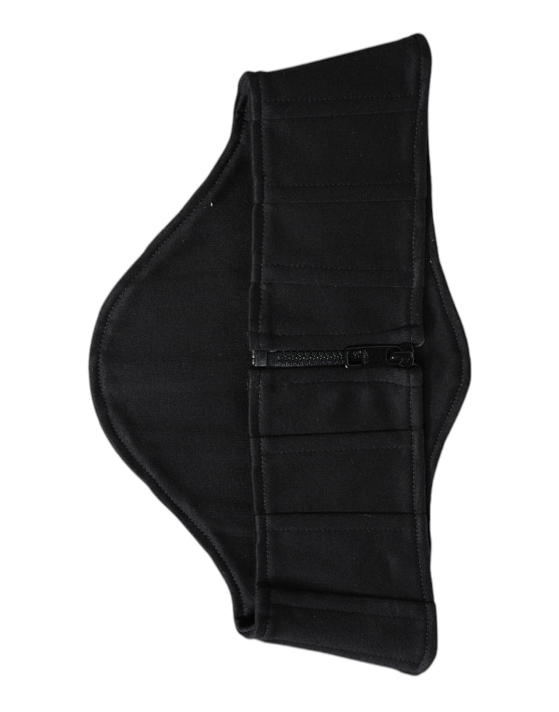 Black Cotton Waist Tuxedo Belt Cummerbund Dolce & Gabbana