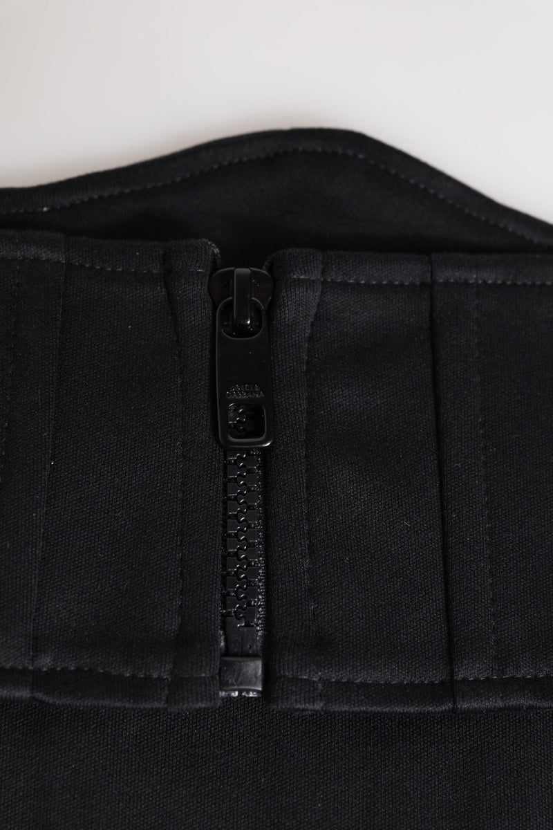 Black Cotton Waist Tuxedo Belt Cummerbund Dolce & Gabbana