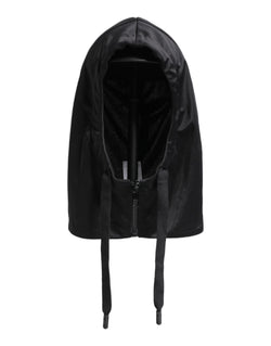 Black Polyester Whole Head Wrap Hat Dolce & Gabbana