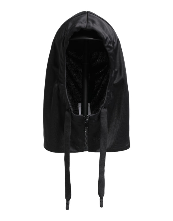 Black Polyester Whole Head Wrap Hat Dolce & Gabbana