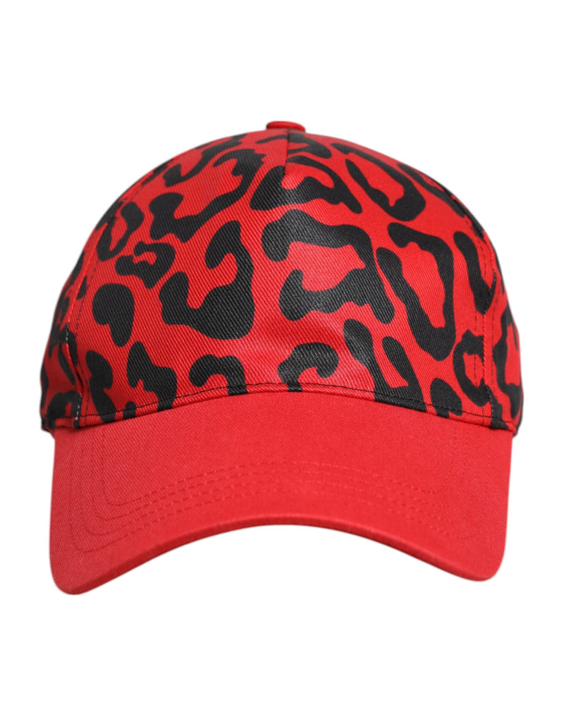 Red Cotton 6 Panels Women Baseball Cap Dolce & Gabbana