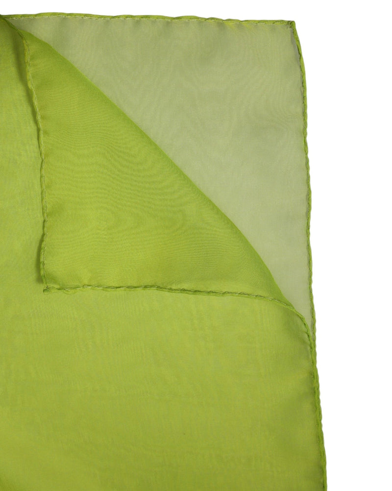 Green Silk Rectangle Wrap Shawl Neck Warmer Scarf Dolce & Gabbana