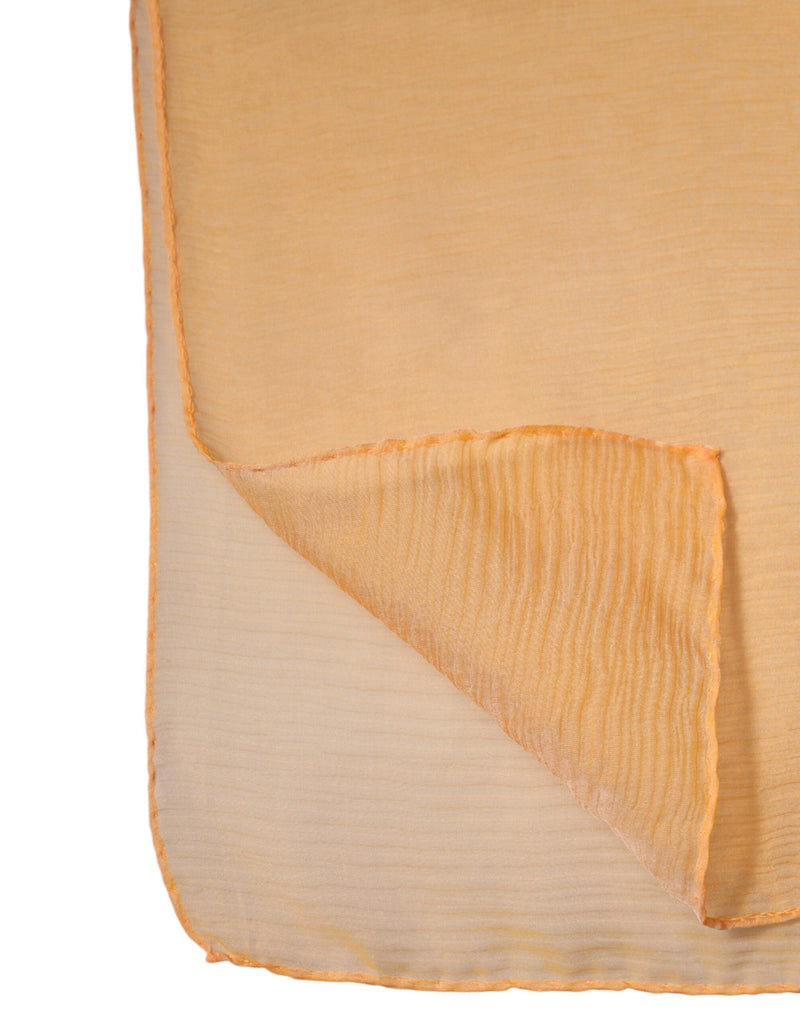 Orange Silk Rectangle Wrap Shawl Scarf Dolce & Gabbana