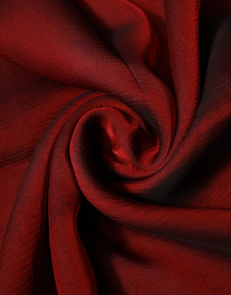Red Silk Rectangle Women Wrap Shawl Scarf Dolce & Gabbana