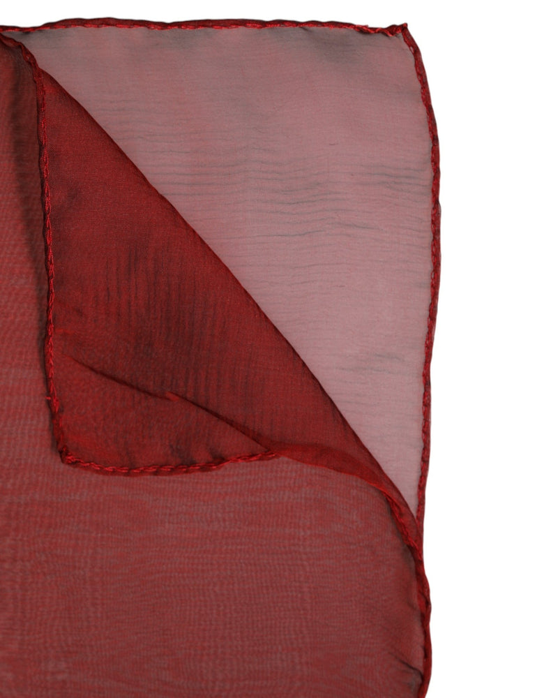 Red Silk Rectangle Women Wrap Shawl Scarf Dolce & Gabbana
