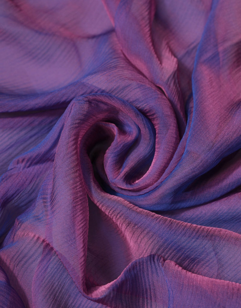 Purple Silk Rectangle Wrap Shawl Scarf Dolce & Gabbana