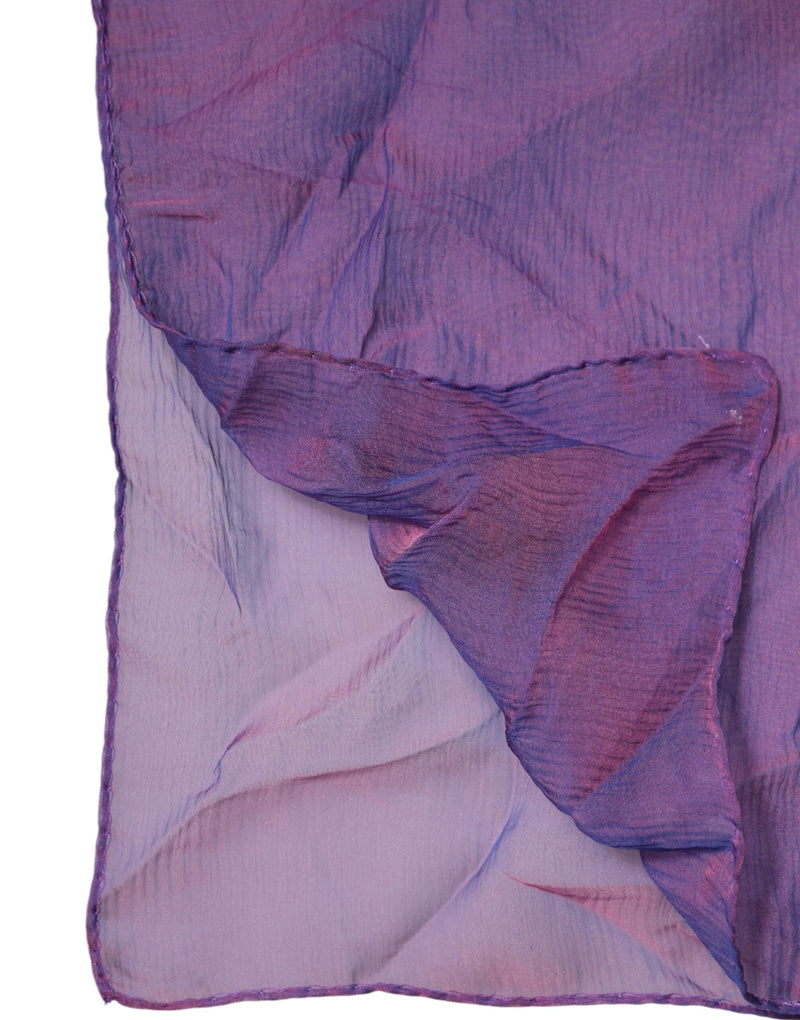 Purple Silk Rectangle Wrap Shawl Scarf Dolce & Gabbana
