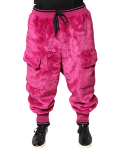 Pink Acrylic Cargo Jogging Sweatpants Pants Dolce & Gabbana