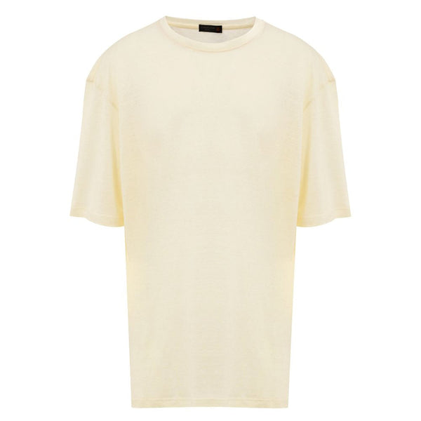 Yellow Linen T-Shirt Corneliani