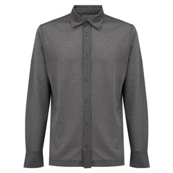 Gray Cotton Shirt Canali