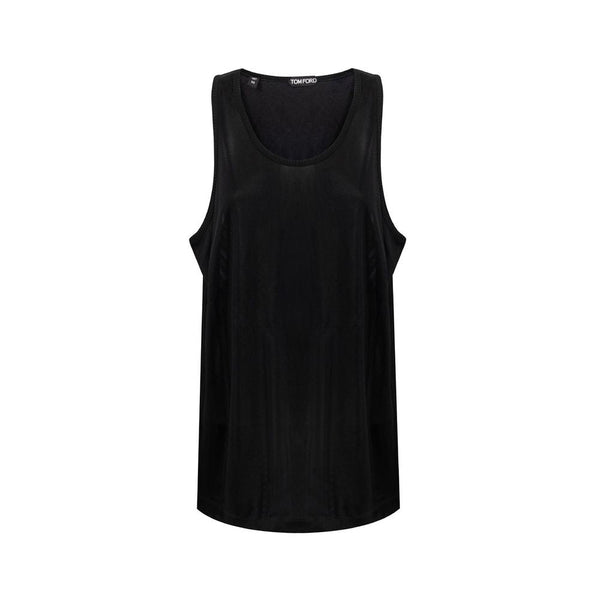 Black Viscose Tank Top Tom Ford