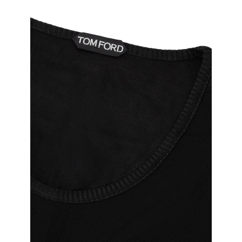 Black Viscose Tank Top Tom Ford
