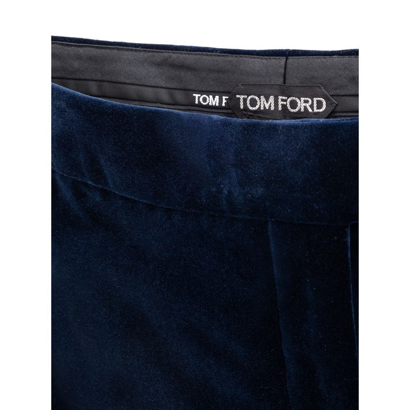 Blue Cotton Skirt Tom Ford