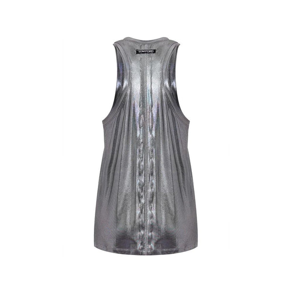 Gray Viscose Tank Top Tom Ford