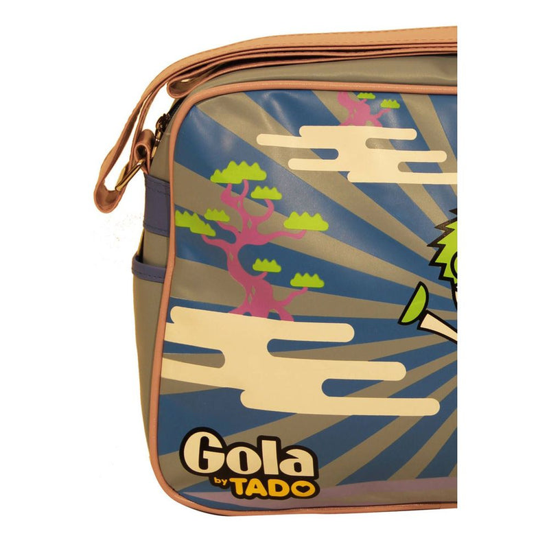 Light Blue Synthetic Women Handbag Gola