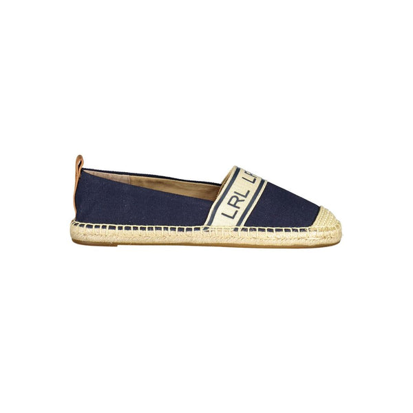 Blue Polyester Flat Shoe Ralph Lauren