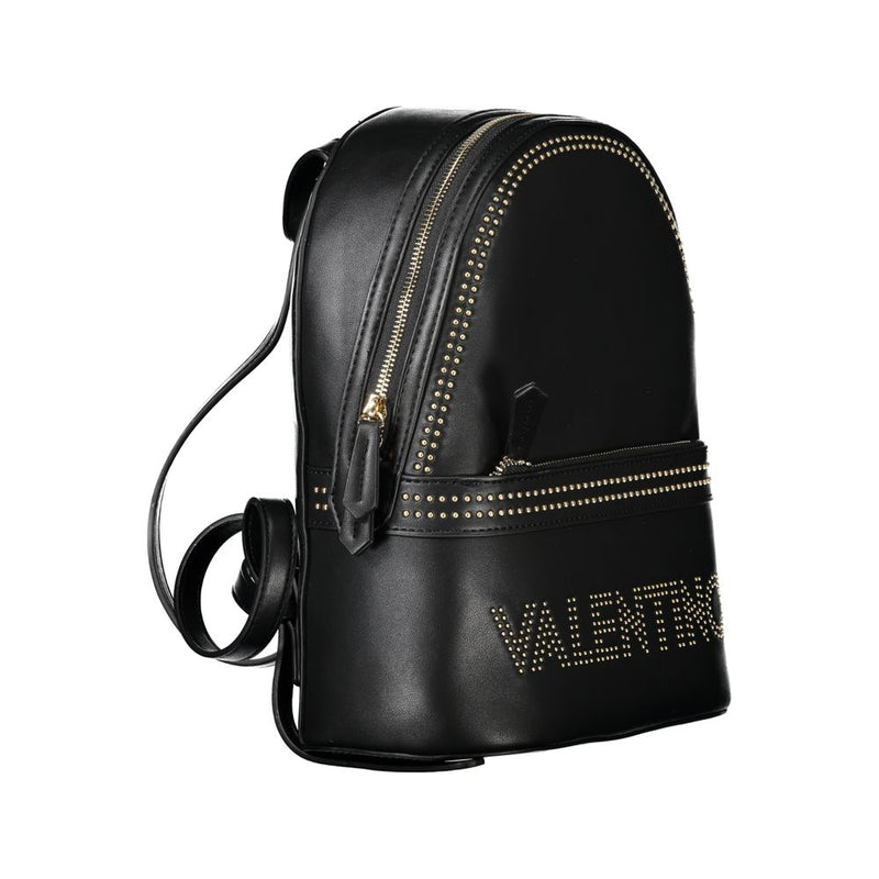 Black Polyethylene Women Backpack Valentino Bags
