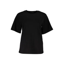 Black Cotton Women T-Shirt Cavalli Class