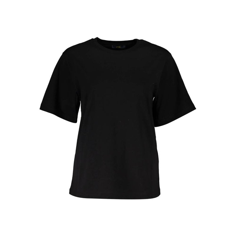 Black Cotton Women T-Shirt Cavalli Class