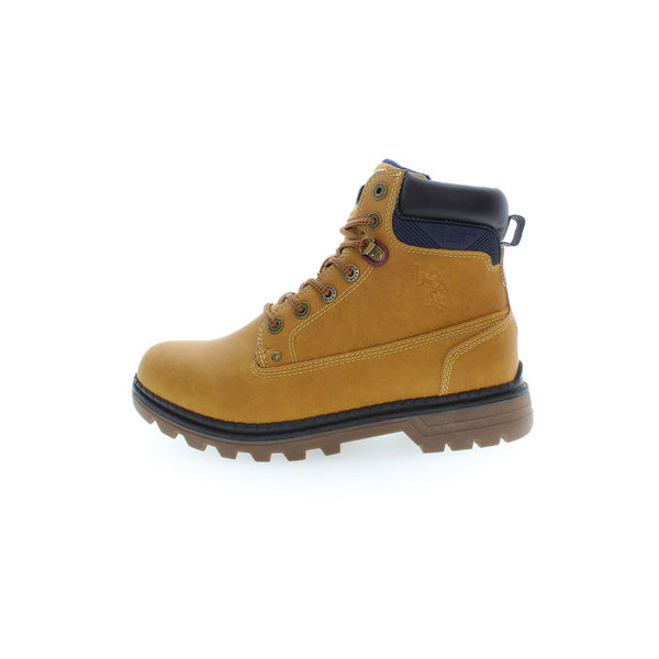 Beige Polyester Men Boot U.S. POLO ASSN.