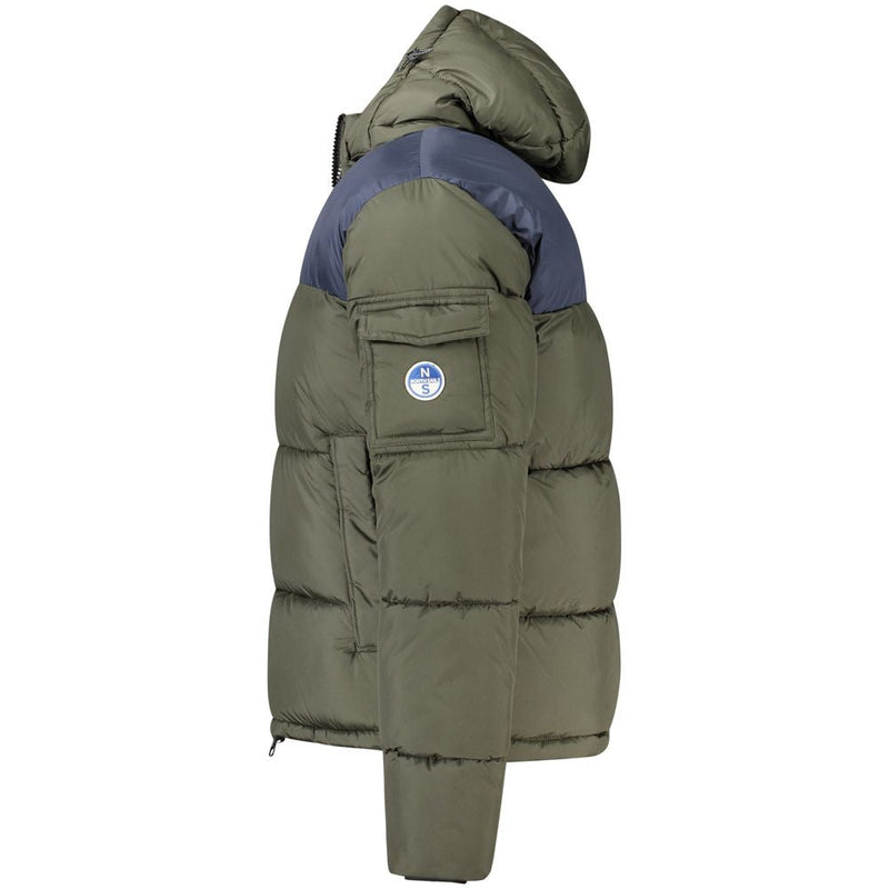 Green Polyester Men Jacket North Sails