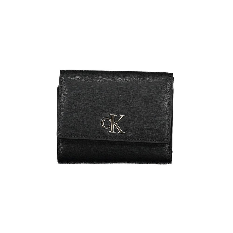 Black Polyester Women Wallet Calvin Klein