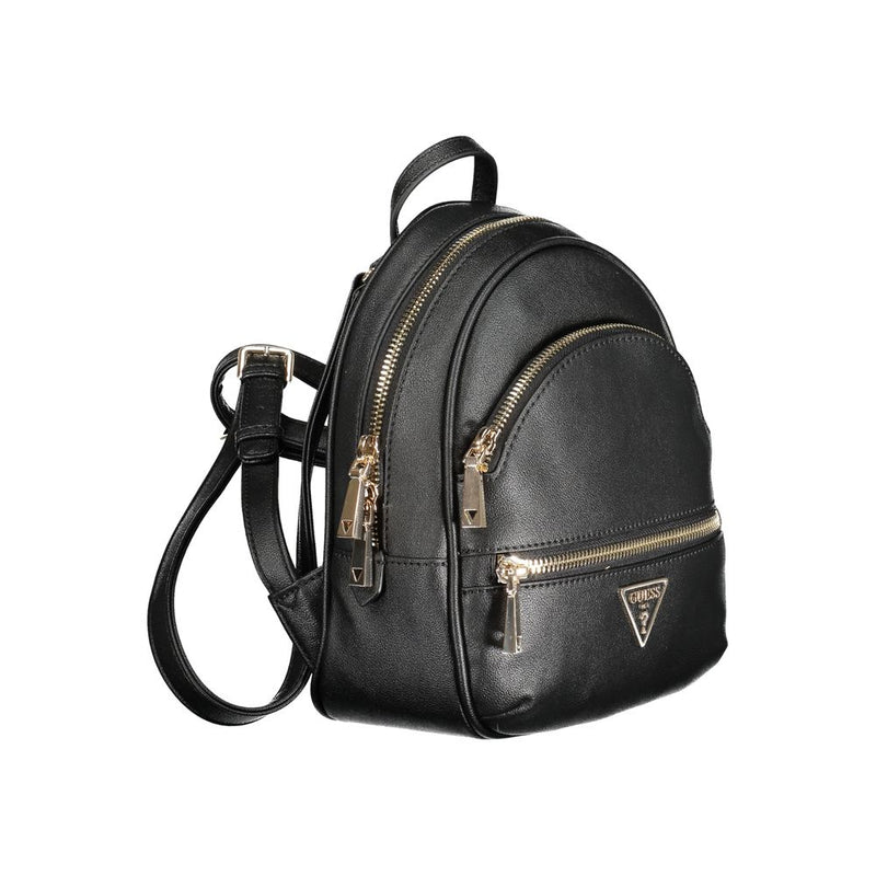 Black Polyethylene Backpack Guess Jeans