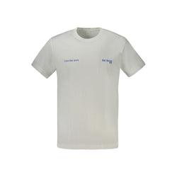 White Cotton Men T-Shirt Calvin Klein