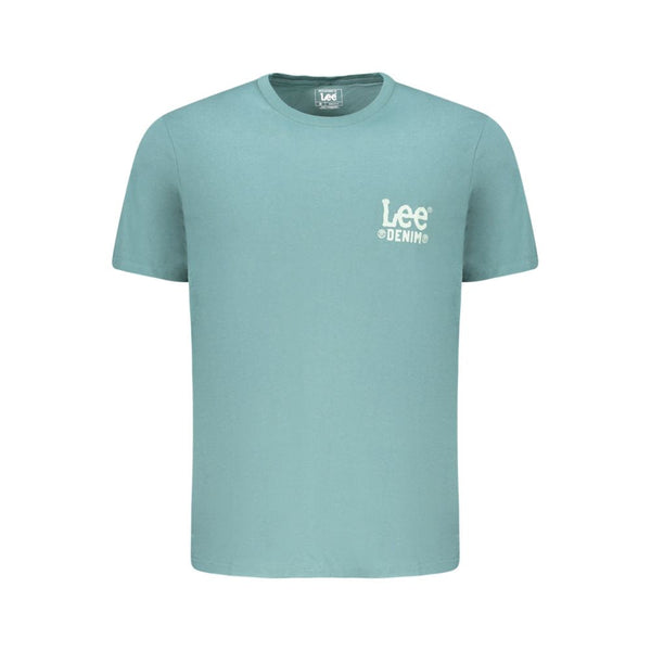 Green Cotton Men T-Shirt Lee