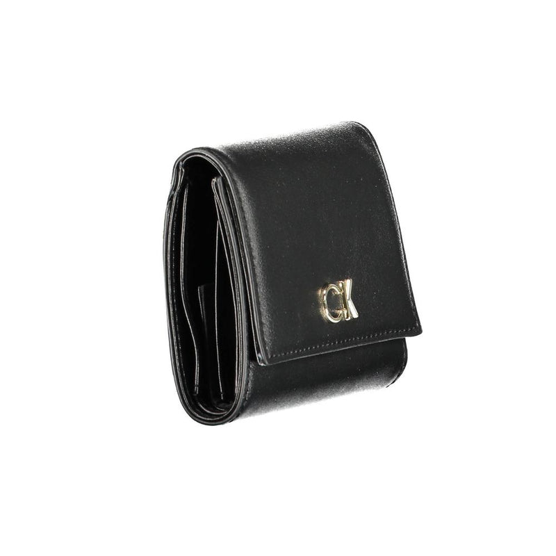 Black Polyethylene Women Wallet Calvin Klein