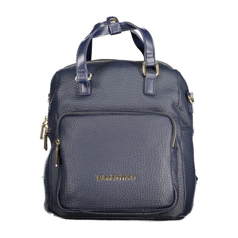 Blue Polyethylene Women Backpack Mario Valentino