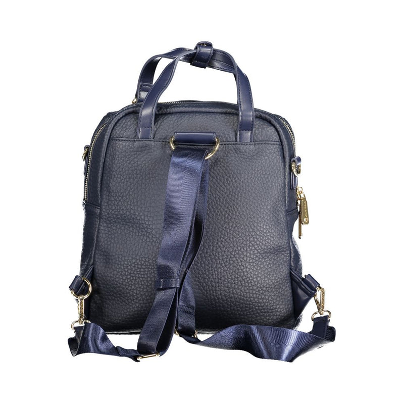 Blue Polyethylene Women Backpack Mario Valentino