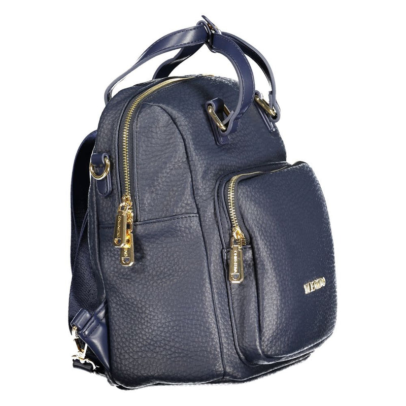 Blue Polyethylene Women Backpack Mario Valentino