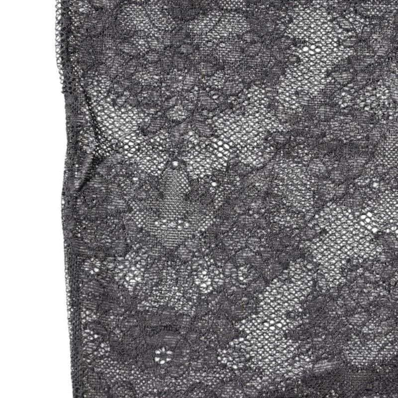 Black Floral Lace Cotton Stretch Stockings Socks Dolce & Gabbana