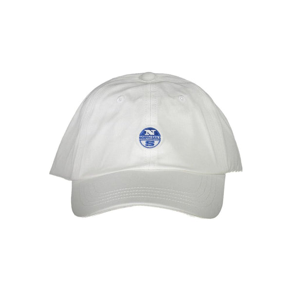 White Cotton Men Cap North Sails