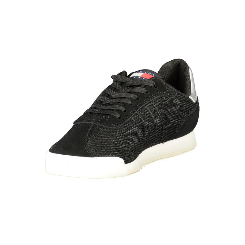 Black Polyester Women Sneaker Tommy Hilfiger