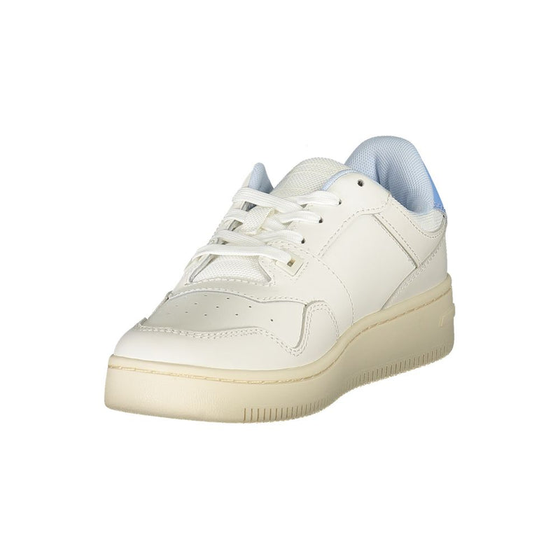 White Leather Women Sneaker Tommy Hilfiger