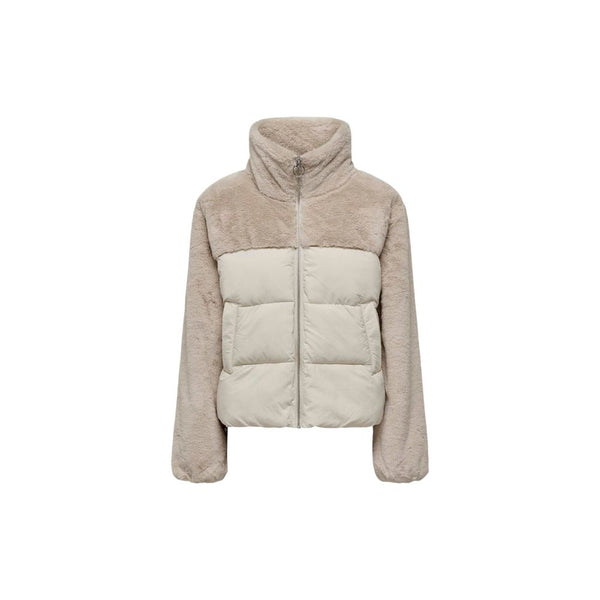 Beige Polyester Jackets & Coat Only